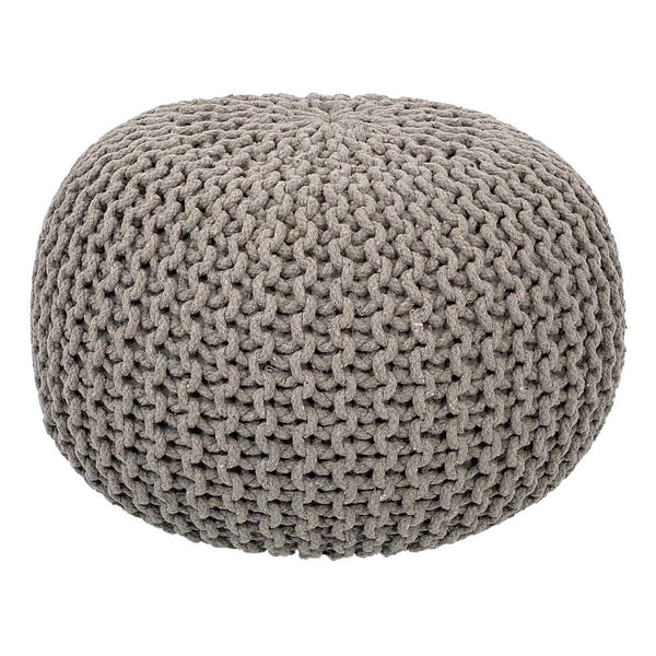 Pouf setti 3 kpl - Halkaisija 55 cm neulottu jakkara/lattiatyyny - Karkea neule